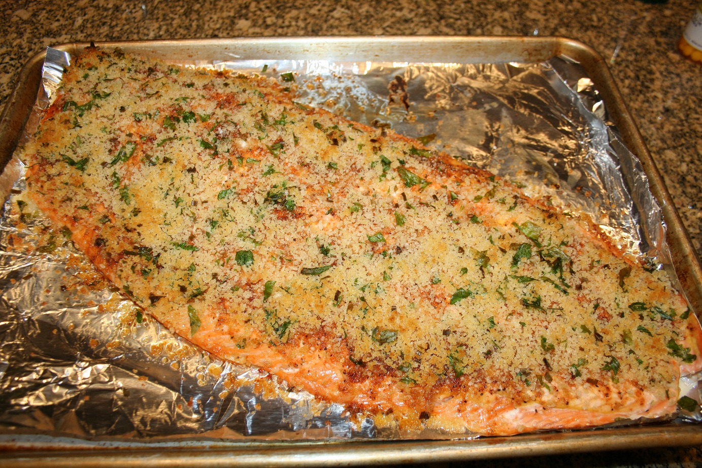 Herb Crusted Baked Salmon – Sunday Cooking Channel